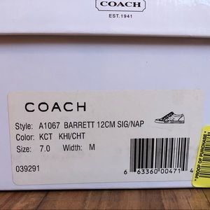 Coach tennis shoes